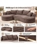 MCW Sofa-Garnitur P19, Liegefläche links, Dunkelgrau