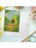 Mr. & Mrs. Panda Postkarte Avocado Tanzen Design ohne Spruch in Weiß