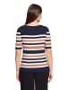 Betty Barclay Basic Shirt mit U-Boot-Ausschnitt in Dark Blue/Brown