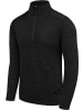 Normani Outdoor Sports Herren Merino Langarm mit 1/4 Zipper Canberra in Schwarz