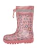 Playshoes Regenstiefel Leo-Print in rosa