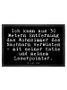 Mr. & Mrs. Panda Fußabtreter Ich kann aus 30... mit Spruch in Schwarz