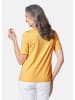 GOLDNER Kurzgröße:  Knitterarmes Shirt mit Elasthan in zitronengelb