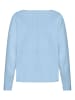 Zero  Strickpullover mit Fledermausärmeln in Ashley Blue Melange