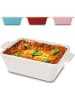 Praknu Auflaufform aus Keramik für 2 Personen - Für Lasagne, Tiramisu &