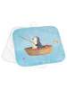 Mr. & Mrs. Panda Topflappen Pinguin Angelboot ohne Spruch in Eisblau