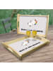 Mr. & Mrs. Panda Holz Tablett Otter Seerose mit Spruch in Grau Pastell