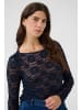 Cream Langarm-Bluse CRMaddie Slim fit in Navy Blazer