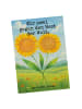 Mr. & Mrs. Panda Postkarte Blume Sonnenblume Design mit Spruch in Weiß