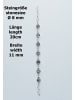 mantraroma 925er Silber - Armbänder (L) 20 cm mit Labradorit