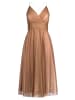 Vera Mont Abendkleid im Glitzer-Look in Cream/Gold