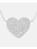 Diamant L'éternel Halskette aus 375 Weißgold mit Diamant Herz-Design