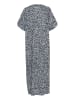 Kaffe Kleid KAruffalo A-shape in Blue / White Graphic Print