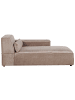 Beliani Chaiselongue HELLNAR in Braun - (W) 102 x (H) 70 x (L) 176 cm linksseitig