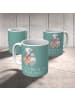 Mr. & Mrs. Panda Keramiktasse Zeichenllo Duo mit Spruch in Meeresbrise