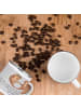 Mr. & Mrs. Panda Camping Emaille Tasse Scherben Polterabend mit ... in Heather Grey
