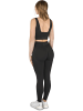 Circle Five Scrunch Shape Set (Push-Up Leggings und Medium Support Sport-BH) in Schwarz