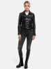 Tazzio Lederjacke "F509" - in Schwarz