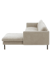 58 aufm Kessel SOFA mit Longchair rechts Katina Flachgewebe beige