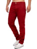 Cipo & Baxx Herren Regular Fit Hose Mid Waist in Burgundy