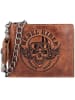 Greenburry Rebel Rider Biker Geldbörse Leder 13 cm brown