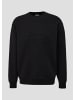 QS Sweatshirt langarm in Schwarz