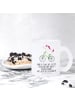 Mr. & Mrs. Panda Tee Tasse Einhorn Radfahrer mit Spruch in Transparent