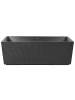 Beliani Freistehende Badewannen GOCTA in Schwarz - (W) 80 x (H) 60 x (L) 170 cm
