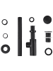 Beliani Siphon MAFREDI in Schwarz - (W) 7 x (H) 14 x (L) 33 cm