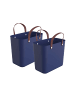 Rotho Albula 2er-Set Einkaufskörbe Taschen 25l in Horizontblau