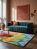 KADIMA DESIGN Wollteppich 3D Geometrisch, Wohnzimmer in Multicolor