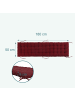 relaxdays Bankauflage in Rot - 180 x 50 cm