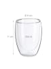 relaxdays 2 x Latte Macchiato Gläser in Transparent - 350 ml