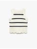 KOTON Tanktop in Ekru Gestreift