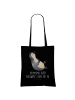 Mr. & Mrs. Panda Shopping Tasche Pinguin Lachen mit Spruch in Schwarz