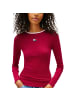 Tommy Hilfiger Bordeaux Recycelte Baumwolle Langarmshirt