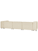 Beliani 3-tlg Ecksofa APRICA in Beige/Schwarz