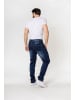 Nina Carter Jeans Regular Fit Stone-Washed Five-Pocket Hose Denim in Dunkelblau