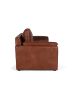 Giner y Colomer 3-Sitzer-Sofa im Vintage-Stil mit Naturlederbezug in Brown