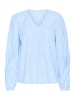 Kaffe Langarm-Bluse KAemma Loose fit in Blue / White Stripe