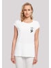 F4NT4STIC Extended Shoulder T-Shirt Boo Crew Halloween in weiß