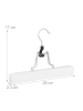relaxdays 72x Hosenspanner in Weiß - (B)25 x (H)17 x (T)2,3 cm