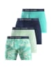 Bruno Banani Langer Boxer in mint bedruckt/mint/navy/hellgrün