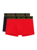 HOM Retro Boxer Ivano no.2 in Schwarz / Rot