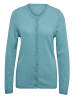GOLDNER Eleganter Herbstcardigan mit Rundhals in aqua