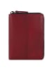 Greenburry Destressed Geldbörse RFID Schutz Leder 13 cm deep red