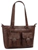 SPIKES & SPARROW Shopper echt Leder in cognac