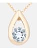 Diamant L'éternel Halskette mit Anhänger aus 375 Gelbgold mit Topas