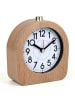 relaxdays Wecker analog in Hellbraun - (B)10 x (H)10 x (T)4,5 cm