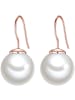 Lulu & Jane Perlen-Ohrhänger Metall-Legierung Muschelkernperle in roségold